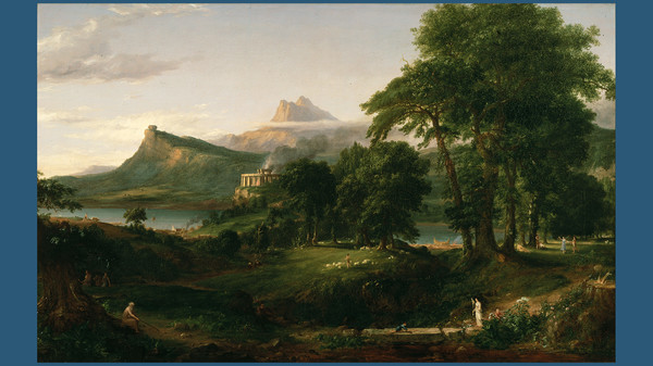 Скриншот из Masters of Puzzle - The Arcadian or Pastoral State by Thomas Cole