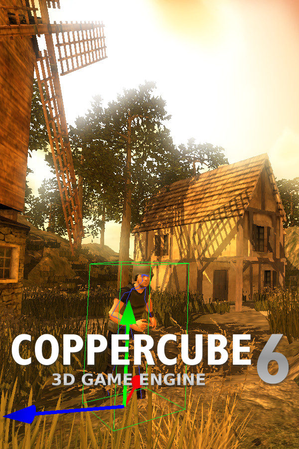 Steam portrait for CopperCube 6 Game Engine.