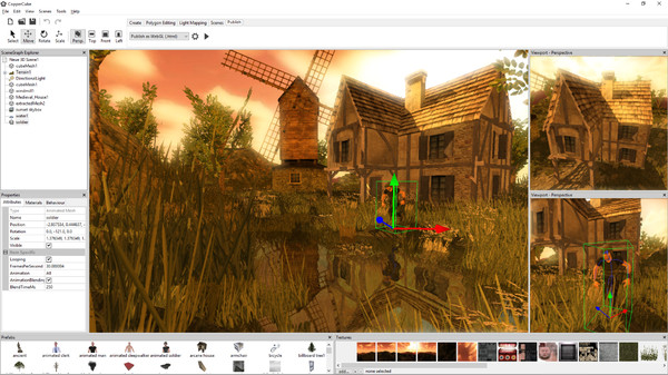 Скриншот из CopperCube 6 Game Engine