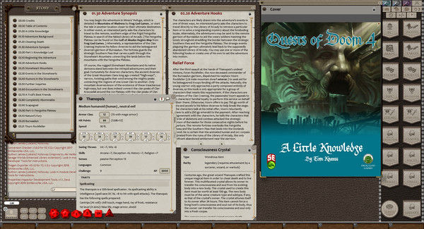 Скриншот из Fantasy Grounds - Quests of Doom 4: A little knowledge (5E)