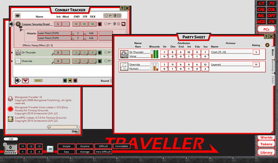 Скриншот из Fantasy Grounds - Traveller Mongoose 1E Ruleset (Traveller 1E Mongoose)