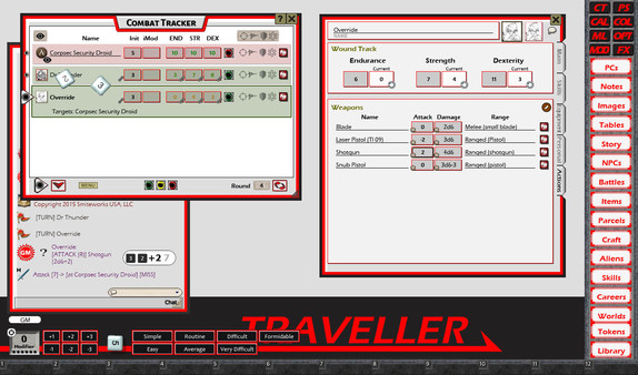 Скриншот из Fantasy Grounds - Traveller Mongoose 1E Ruleset (Traveller 1E Mongoose)