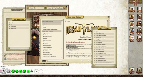 Скриншот из Fantasy Grounds - Deadlands Reloaded: Dead Men Walkin' (Savage Worlds)