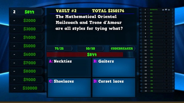 Trivia Vault: Fashion Trivia requirements