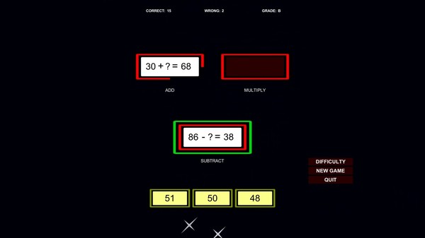 Math Problem Challenge minimum requirements