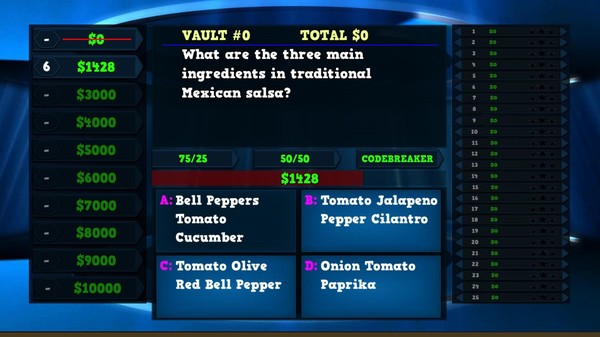 Trivia Vault: Food Trivia recommended requirements