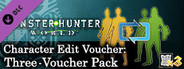 Monster Hunter: World - Character Edit Voucher: Three-Voucher Pack