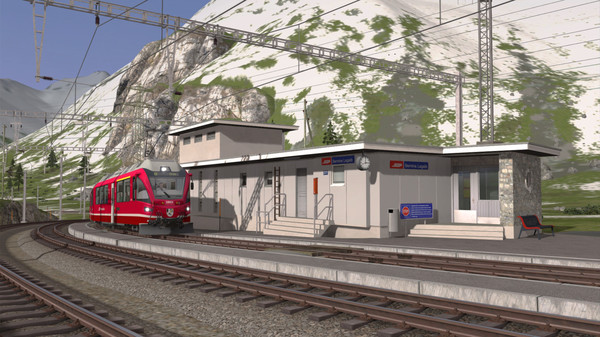 Скриншот из Train Simulator: Bernina Pass: St Moritz – Poschiavo Route Add-On