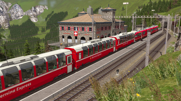 Скриншот из Train Simulator: Bernina Pass: St Moritz – Poschiavo Route Add-On