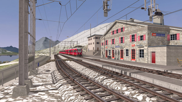 Скриншот из Train Simulator: Bernina Pass: St Moritz – Poschiavo Route Add-On