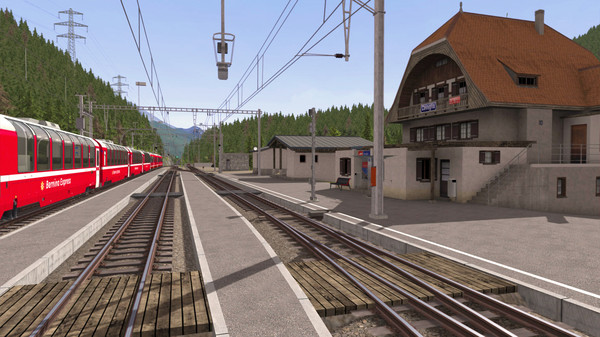 Скриншот из Train Simulator: Bernina Pass: St Moritz – Poschiavo Route Add-On