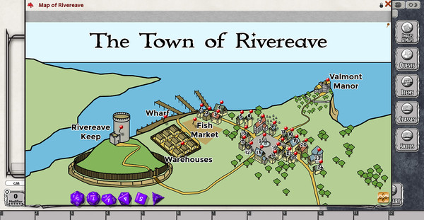 Скриншот из Fantasy Grounds - En5ider: Town of Rivereave (5E)