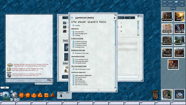 Скриншот из Fantasy Grounds - Hellfrost: The Frost Giant's Hold (Savage Worlds)