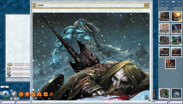 Скриншот из Fantasy Grounds - Hellfrost: The Frost Giant's Hold (Savage Worlds)