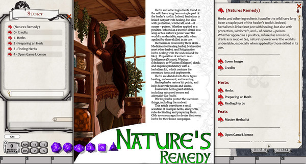 Скриншот из Fantasy Grounds - EN5ider: Nature's Remedy (5E)