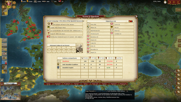 Wars of Succession minimum requirements