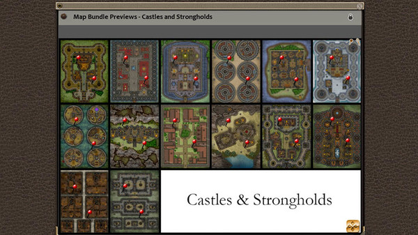 Скриншот из Fantasy Grounds - Paths to Adventure: Castles and Strongholds (Map Packs)