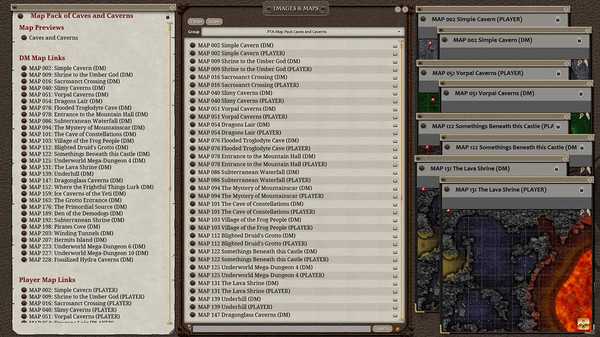 Скриншот из Fantasy Grounds - Paths to Adventure: Caves and Caverns (Map Pack)