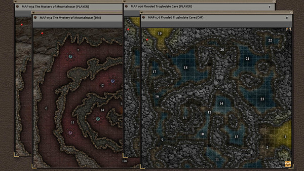 Скриншот из Fantasy Grounds - Paths to Adventure: Caves and Caverns (Map Pack)