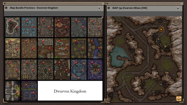 Скриншот из Fantasy Grounds - Paths to Adventure: Dwarven Kingdom (Map Pack)