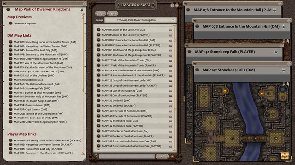 Скриншот из Fantasy Grounds - Paths to Adventure: Dwarven Kingdom (Map Pack)