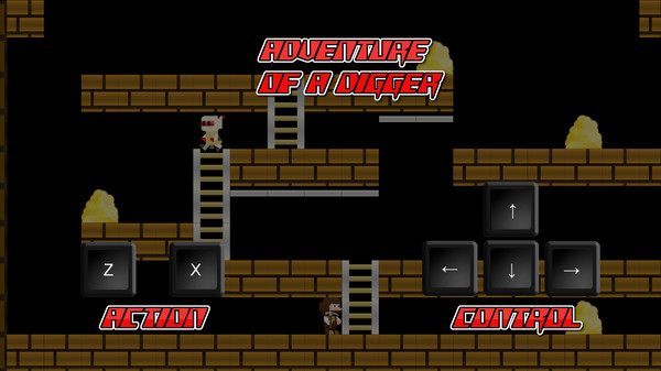 Adventure of a Digger game for Linux 1