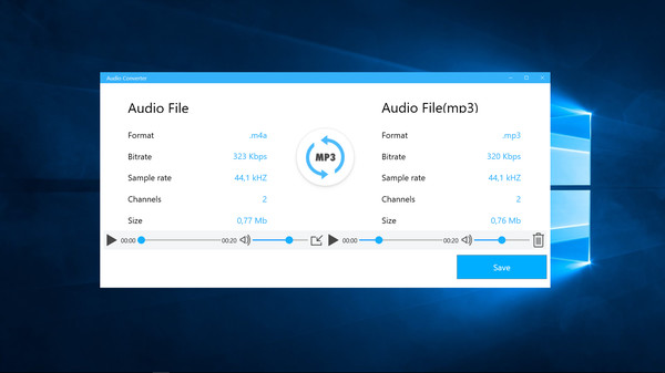 Скриншот из Audio Converter