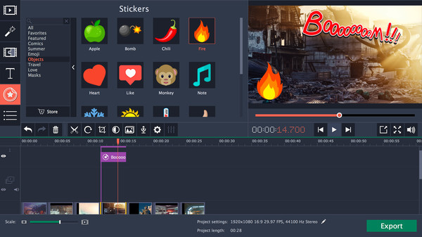 Movavi Video Editor 14 Plus game for Linux 1
