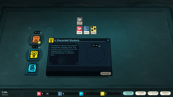 Скриншот из Cultist Simulator: The Dancer