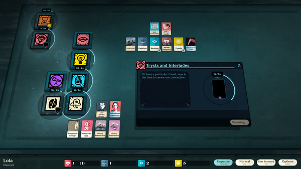 Скриншот из Cultist Simulator: The Dancer