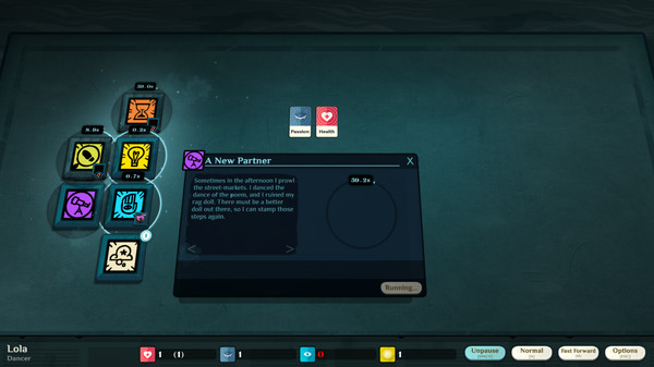 Скриншот из Cultist Simulator: The Dancer