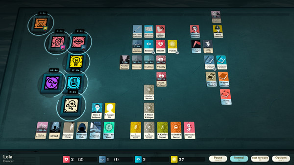 Скриншот из Cultist Simulator: The Dancer