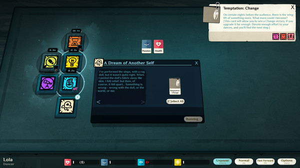 Скриншот из Cultist Simulator: The Dancer