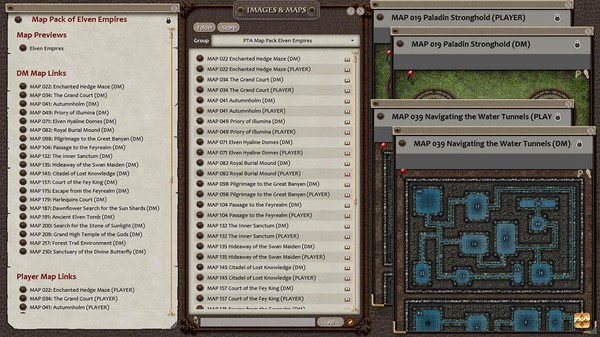 Скриншот из Fantasy Grounds - Paths to Adventure: Elven Empires (Map Pack)