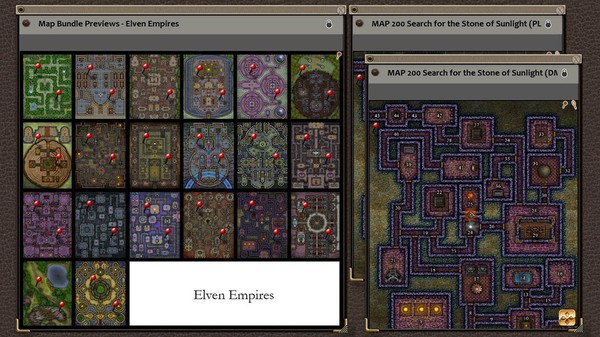 Скриншот из Fantasy Grounds - Paths to Adventure: Elven Empires (Map Pack)