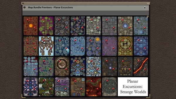 Скриншот из Fantasy Grounds - Paths to Adventure: Planar Excursions Map (Map Pack)