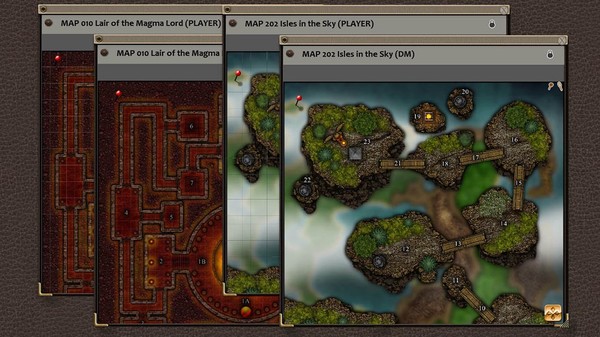 Скриншот из Fantasy Grounds - Paths to Adventure: Planar Excursions Map (Map Pack)