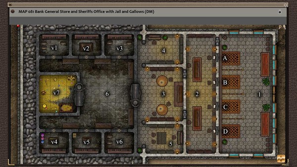 Скриншот из Fantasy Grounds - Paths to Adventure: Taverns and Storefronts (Map Pack)