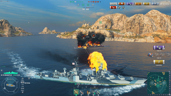 Скриншот из World of Warships — Indianapolis Pack