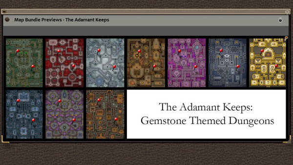 Скриншот из Fantasy Grounds - Paths to Adventure: The Adamant Keeps (Map Pack)