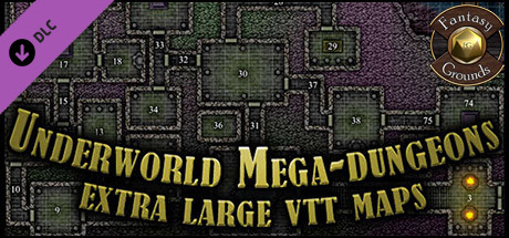 Fantasy Grounds - Paths to Adventure: Underworld Mega-Dungeons (Map Pack)