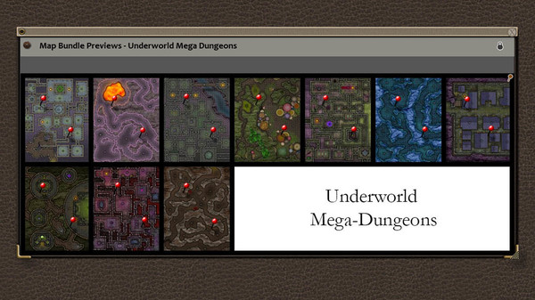 Скриншот из Fantasy Grounds - Paths to Adventure: Underworld Mega-Dungeons (Map Pack)