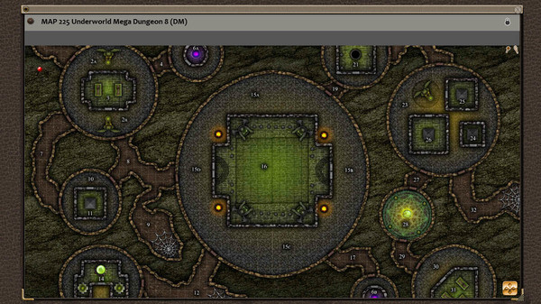 Скриншот из Fantasy Grounds - Paths to Adventure: Underworld Mega-Dungeons (Map Pack)