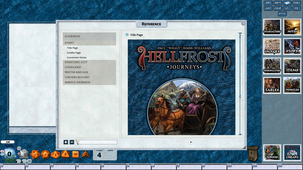 Скриншот из Fantasy Grounds - Hellfrost Journeys (Savage Worlds)