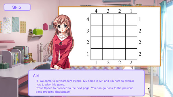 Скриншот из Skyscrapers Puzzle: Airi's tale Скриншот из Skyscrapers Puzzle: Airi's tale