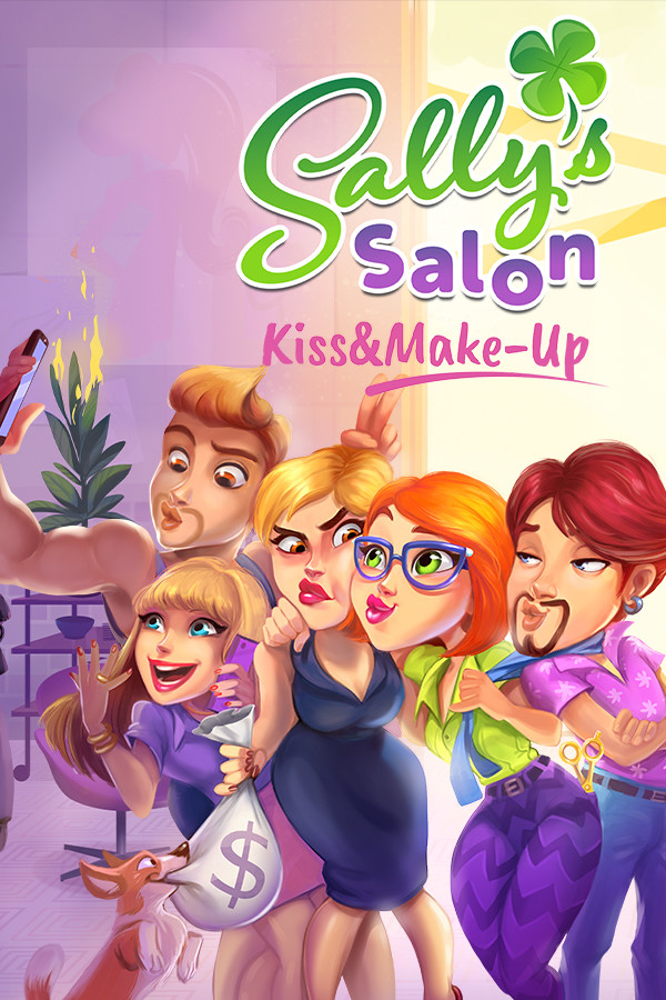 Steam portrait for Sally's Salon: Kiss & Make-Up.