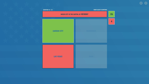 The 50 States Quiz minimum requirements