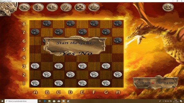 Dragon`s Checkers game for Linux 1