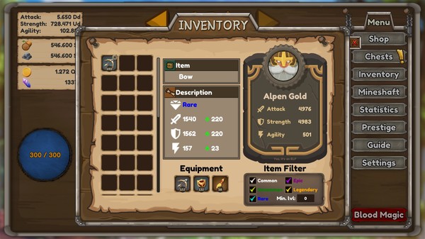 Idle Hunter recommended requirements