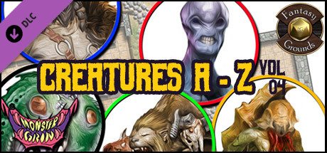 Fantasy Grounds - Creatures A-Z, Volume 4 (Token Pack)
